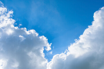 Sky blue background. Sky cloud clear