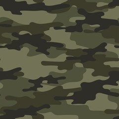 green military camouflage. seamless print on clothing or print