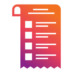 Obraz premium Shopping List Icon