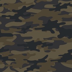 Fototapeta premium modern army vector camouflage print, seamless pattern for clothing headband or print.
