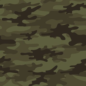 green modern army vector camouflage print, seamless pattern for clothing headband or print.
