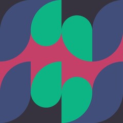 Geometric minimalistic pattern with simple shapes and patterns. Abstract vector design for advertising branding, web banner, business and wallpaper.	