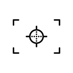 Interface Icon Photo, Video Camera. Done in Modern Black Linear Style Isolated on White Background