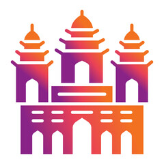 Obraz premium Angkor Wat Icon