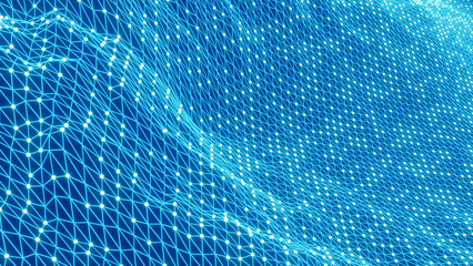 futuristic shape. Computer generated abstract background, 3d rendering