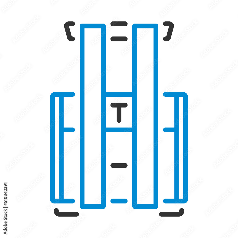 Wall mural warehouse forklift icon