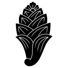 家紋です。一つ茗荷といいます。