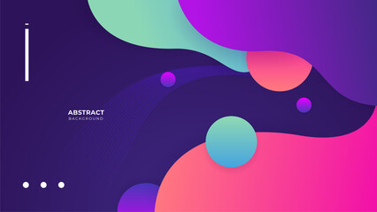 Abstract colorful purple pink shapes presentation background. Gradient dynamic lines background. Modern mosaic pattern colorful geometric design background