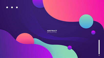 Abstract colorful purple pink shapes presentation background. Gradient dynamic lines background. Modern mosaic pattern colorful geometric design background