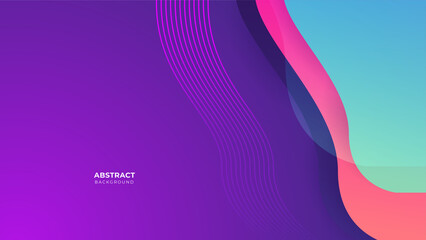 Abstract colorful purple pink shapes presentation background. Gradient dynamic lines background. Modern mosaic pattern colorful geometric design background