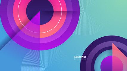 Abstract colorful purple pink shapes presentation background