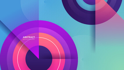 Abstract colorful purple pink shapes presentation background. Gradient dynamic lines background. Modern mosaic pattern colorful geometric design background