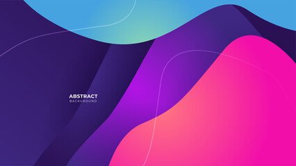 Abstract colorful purple pink shapes presentation background. Gradient dynamic lines background. Modern mosaic pattern colorful geometric design background