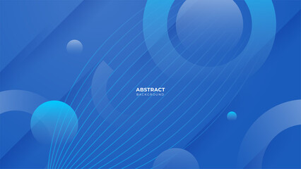 blue banner geometric shapes abstract modern technology background design. Vector abstract graphic presentation design banner pattern background web template.