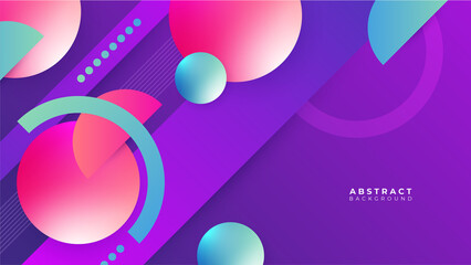 Abstract colorful purple pink shapes presentation background. Gradient dynamic lines background. Modern mosaic pattern colorful geometric design background