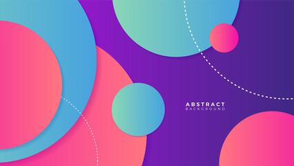 Obraz premium Abstract colorful purple pink shapes presentation background. Gradient dynamic lines background. Modern mosaic pattern colorful geometric design background