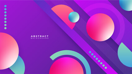 Abstract colorful purple pink shapes presentation background. Gradient dynamic lines background. Modern mosaic pattern colorful geometric design background