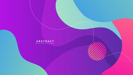 Abstract colorful purple pink shapes presentation background