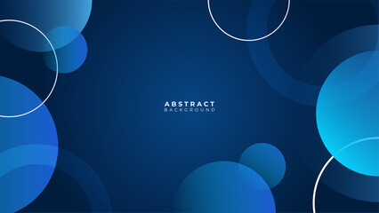 Minimal geometric blue banner geometric shapes light technology background abstract design. Vector illustration abstract graphic design banner pattern presentation background web template.