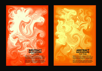 Abstract design background with orange color for invitation designs, banners, flyers, posters and others
