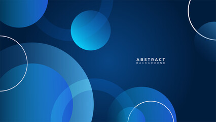 Modern blue banner geometric shapes corporate abstract technology background. Vector abstract graphic design banner pattern presentation background web template.