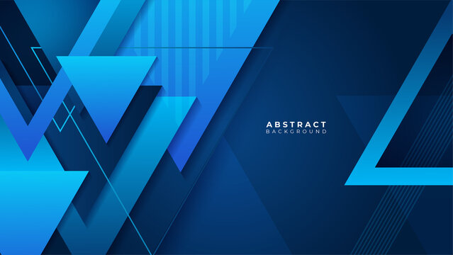 Abstract colorful blue shapes presentation background. Gradient dynamic lines background. Modern mosaic pattern colorful geometric design background