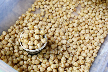 Nuts. Lots of hazelnuts in the store