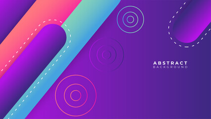 Abstract colorful purple pink shapes presentation background. Gradient dynamic lines background. Modern mosaic pattern colorful geometric design background