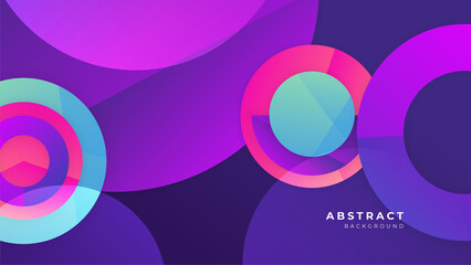 Abstract colorful purple pink shapes presentation background. Gradient dynamic lines background. Modern mosaic pattern colorful geometric design background