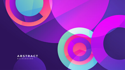 Abstract colorful purple pink shapes presentation background