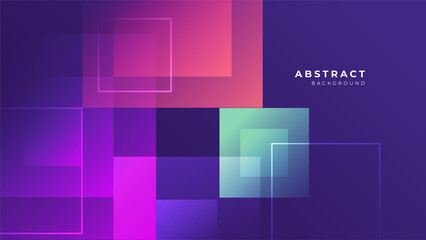 Abstract colorful purple pink shapes presentation background. Gradient dynamic lines background. Modern mosaic pattern colorful geometric design background