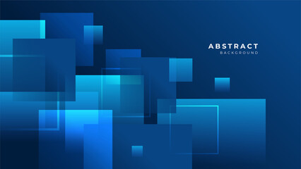 Abstract blue banner geometric shapes vector technology background, for design brochure, website, flyer. Geometric blue banner geometric shapes wallpaper for poster, presentation, landing page