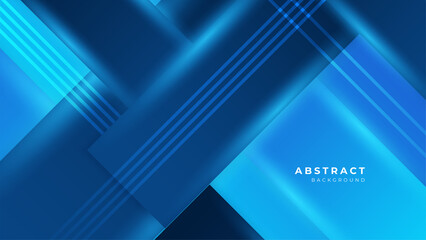 Abstract blue banner geometric shapes vector technology background, for design brochure, website, flyer. Geometric blue banner geometric shapes wallpaper for poster, presentation, landing page