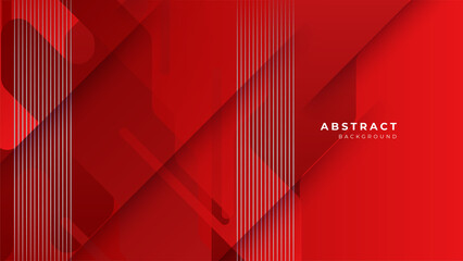 Modern red abstract background vector