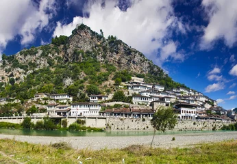 Deurstickers Berat town in Albania © Fyle