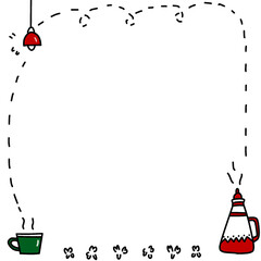 illustration of an background with a frame