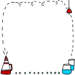 illustration of an background with a frame