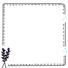 frame for your text with flowers