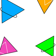 illustration triangle of an background with a frame