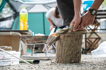 キャンプの準備