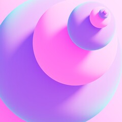 Abstract background of colorful spheres.3d render