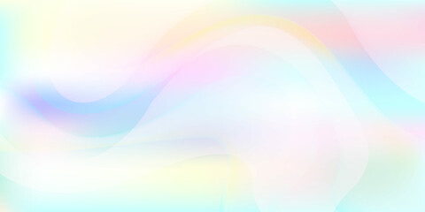 horizontal abstract pastel holographic texture. Holographic Rainbow foil. Blurred abstract Modern pastel colored holographic
