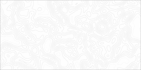 White embossed topography pattern. Vector Black White Topography Contour Outline Map With Relief Elevation. Vector geographic contour map.