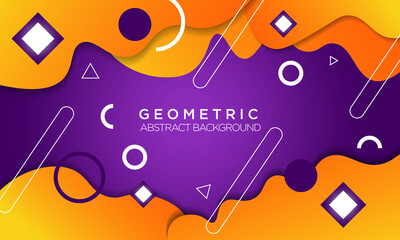 gradient geometric shapes on abstract background