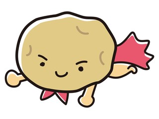 じゃがいものキャラクターのイラスト