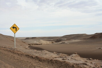 Moon valley of Atacama desert	