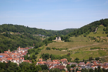 Fototapeta na wymiar The Ruin of Lichteneck Castle in Ingelfingen, Hohenlohe, Baden-Württemberg, Germany