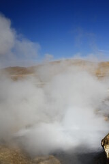 El Tatio hot springs (geisers del tatio), located in Atacama region, in Chile. 
