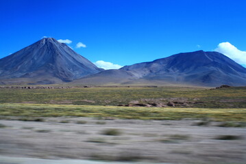 Fototapeta premium volcano in atacama desert in chile
