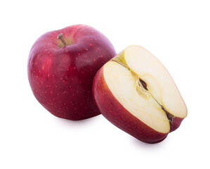 Red apple isolated on white background
